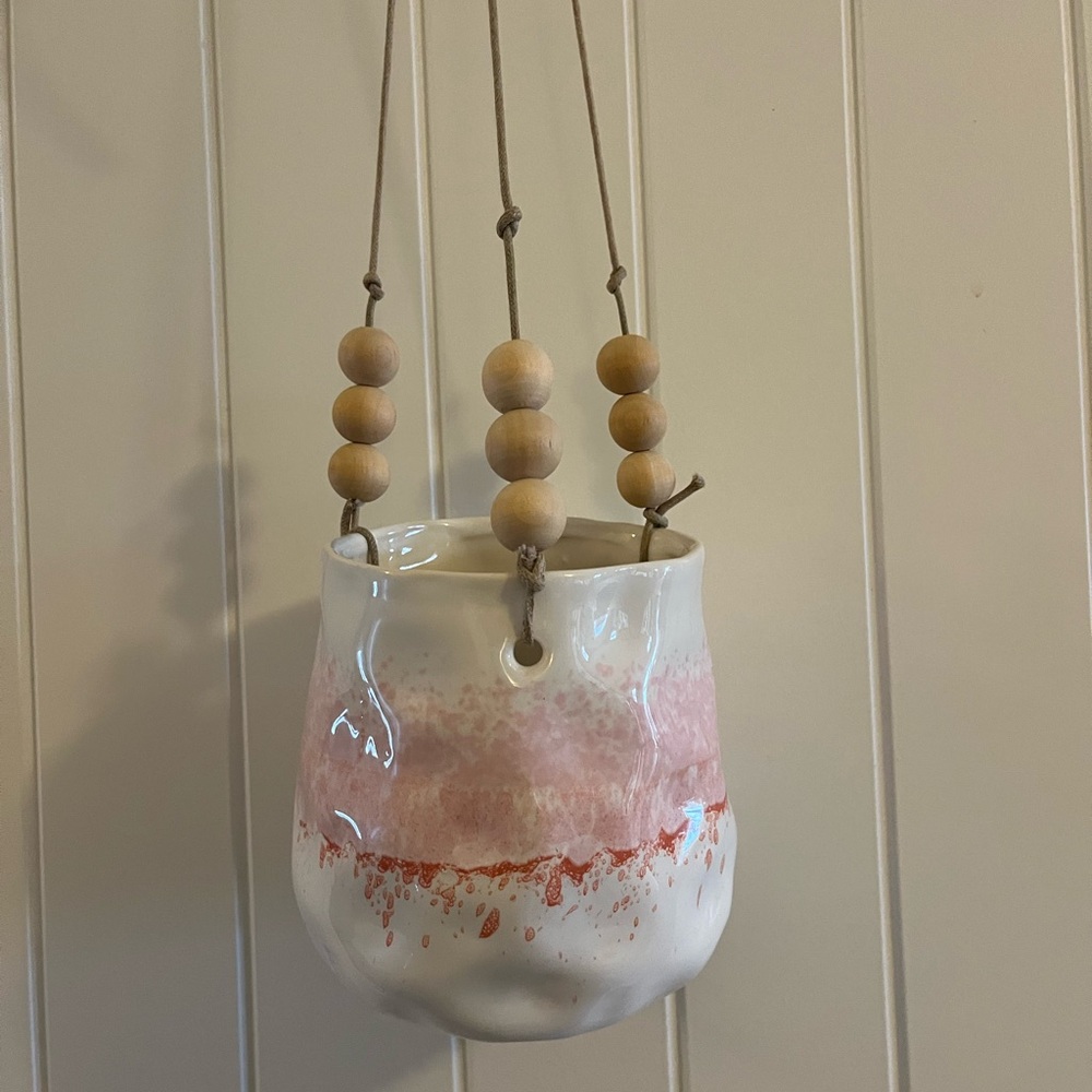 2/$25 Hanging Ceramic Planter